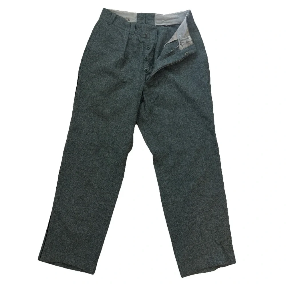 Winter military trousers, 1959, wool, size 70/40 28x27 used VTG Swiss Army Hunti